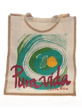 EUC Jute Pura Vida Large Tote Bag